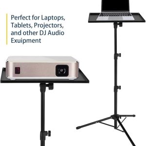 Adjustable Projector & Laptop Stand Tripod (45–120cm Height)