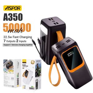 Aspor A350 50000mAh Fast Charging Power Bank