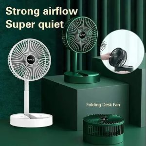 Rechargeable Telescopic Folding Desk Fan