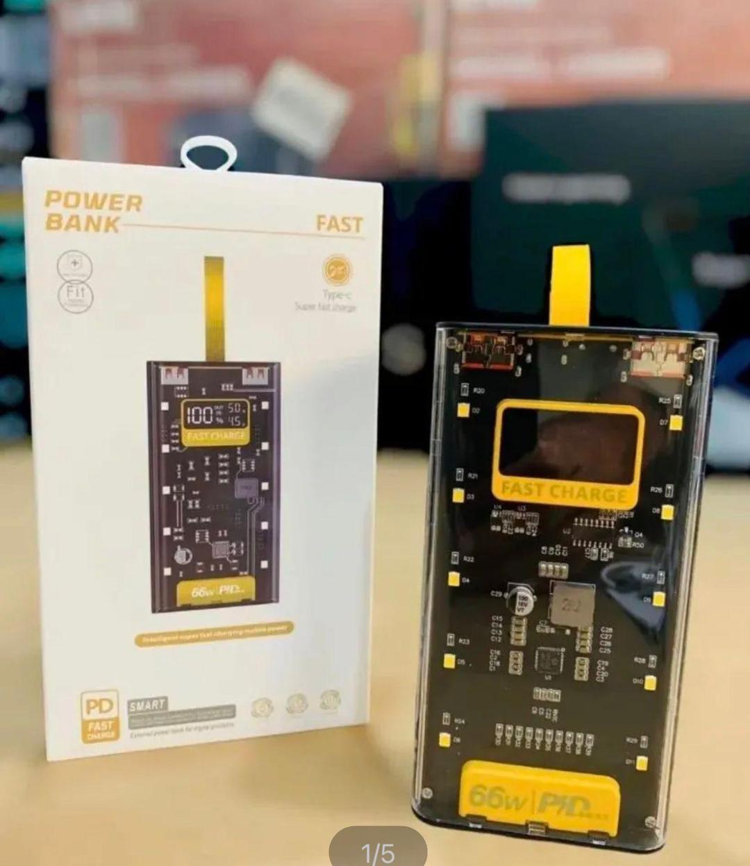 20000mAh Transparent Fast Charging Power Bank