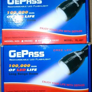 Geepas RL-601 Rechargeable LED Flashlight