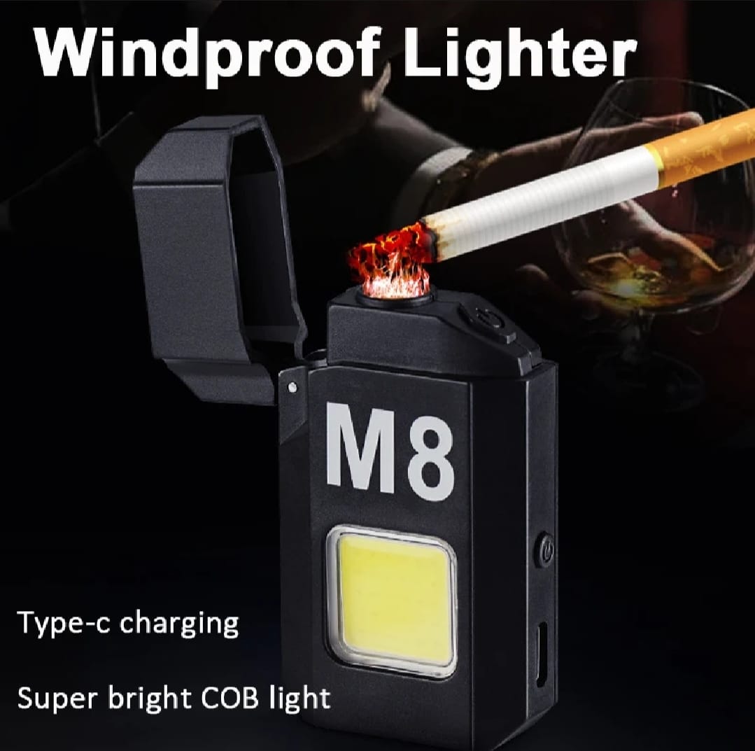 Mini Flashlight with Built-in Electric Lighter