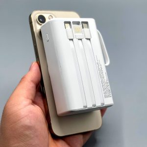 20000mAh Wireless Power Bank with 3-in-1 Cables