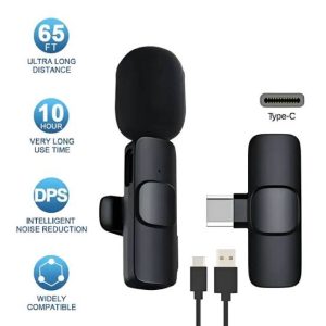 K9 Dual Wireless Lavalier Microphone for Android & iOS