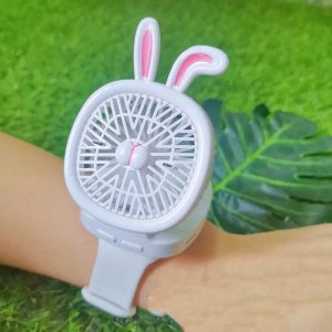 Rechargeable Cartoon Watch Fan for Kids